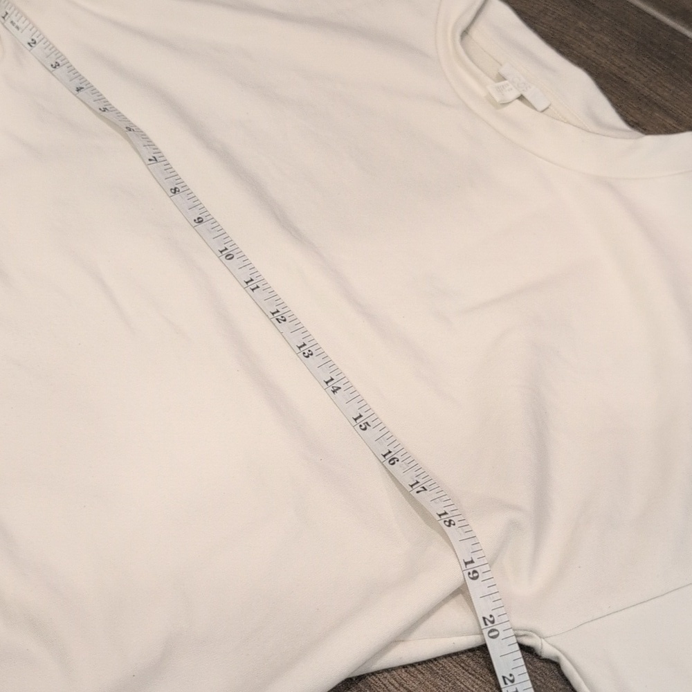 COS - White Cropped Crewneck Sweater - Picture 7 of 9